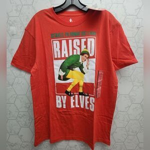 Nwt Raised by Elves Will Ferrell Buddy Elf T Shirt NWT, Sizes M, L, XL